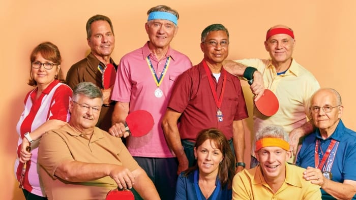 Jay Arenschield and his Ping Pong friends